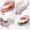 Laundry Brush With Handle Soft Bristle Shoe Brush Multi-Functional Laundry Scrubbing Brush Heavy Duty Scrubbing Cleaning Brush With Handle Portable Laundry Cleaning Brush For Clothes Shoes Carpets(Gre view 3