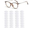 20 Pairs Silicone Nose Pads for Glasses, Stick on Nose Pads, D Shape Adhesive Nose Cushions for Eyeglasses Spectacle Reading Glasses Sunglasses, Transparent,Glasses Nose Pads Stick on