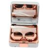 Didiseaon Marble Pattern Contact Lens Case with Mirror, Leak-Proof and Easy to Carry Abs and Glass Makeup Lens Box for Women and Girls, for Home and Outdoors Use view 1
