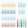 Ainkou 50 PCS Interdental Brushes Braces Brush Tooth Cleaner Mini Toothbrush Dental Tooth Flossing Toothpick Head Oral Dental Brush Hygiene Flosser Cleaning Tool (5 Colors, 3 Sizes) view 1