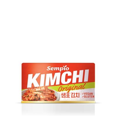 Sempio Original Can Kimchi 5.64oz(Pack of 12), Korean Authentic Fermented Pickled Cabbage, Perfect with Ramen, Noodles and Rice, Shelf Stable Canned Kimchi