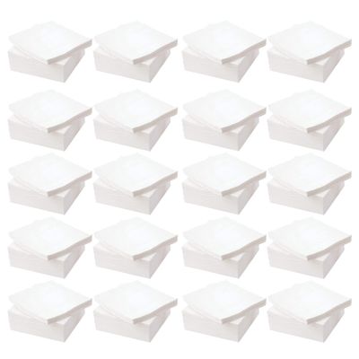 5000 Sheets White Square Tissue Napkin 1 Ply Disposable Strong Tissue Paper for Parties Events & Catering Soft & Absorbent Serviettes Ideal for Table Settings Home & Restaurant Lunch Dinner or Buffets