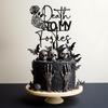 Death to My Forties Cake Topper, Rip Forties Decorations, Funeral Birthday Party Decor, Rip to My 40s, 50th Birthday Party Decorations, Black Glitter view 4