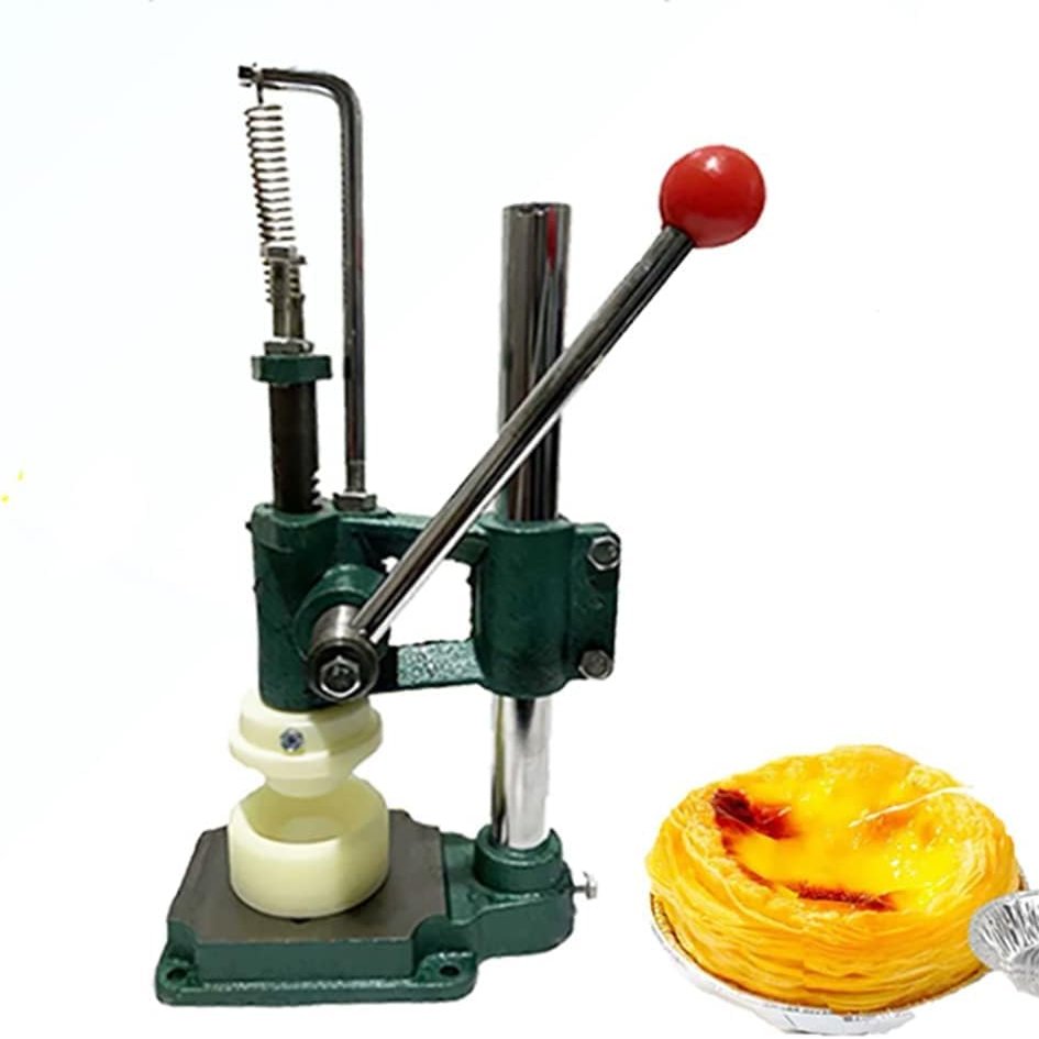 Commercial Egg Tart Pressing Machine - Manual Egg Tart Making Machine for Home Use, Restaurant, and Cake Shop - Custard Tart Shell Molding Hand Press - Egg Tart Skin Tool