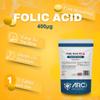 Folic Acid 400mcg (Vitamin B9) 365 Tablets  1 Year Supply - Vegan Vegetarian Tablets for Women, Pregnancy Care, Fertility Support  Supports Maternal Tissue Growth During Pregnancy, Made in The UK view 4