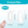 10 Pairs Glasses Nose Pads, Clear Nose Pads for Glasses Glasses Nose Pads Silicone Spectacle Nose Pads Anti Slip Silicone Nose Pads for Glasses Stop Glasses Slipping Down Nose view 2