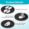 10 Pairs Glasses Nose Pads, Clear Nose Pads for Glasses Glasses Nose Pads Silicone Spectacle Nose Pads Anti Slip Silicone Nose Pads for Glasses Stop Glasses Slipping Down Nose view 3