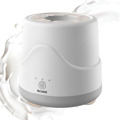 Baby Milk Bottle Shaker, Baby Formula Mixers, Baby Electric Milk Shaker,Rechargeable Non-Slip Baby Milk Bottle Shaker, Baby Supplies for Outdoor Indoor Travel (White, Pink)