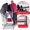 SssHfff Walking Frames, Upright Walker with Seat Height Adjustment 8-Wheel Walker Hemiplegia Rehabilitation Standing Frame With Handbrake(Men) view 3