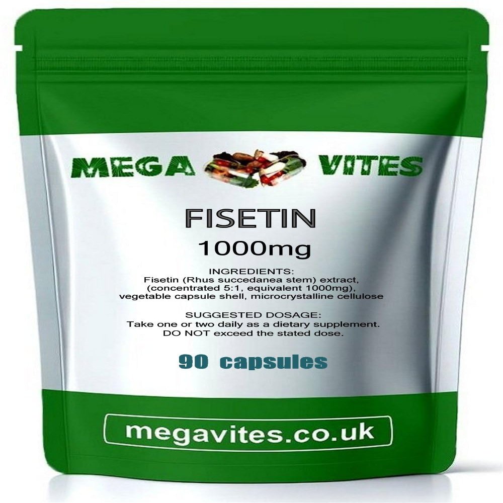 Fisetin Extract Capsules 1000mg x 90 - MEGAVITES