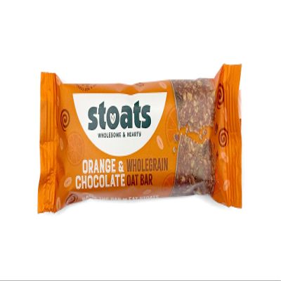 Stoats Orange & Chocolate Porridge Oat Bars  Baked with Scottish Oats, Individually Wrapped, Great for Breakfast or a Quick Snack  Pack of 24 x 42g