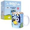 Bluey Hot Chocolate Gift Set - Featuring Bingo and Bluey Mug for Kids or Adults, Includes Hot Chocolate Mix, Mini Marshmallows, Ceramic Mug, Gifts for Boys & Girls, Birthday, Dad, Fathers Day view 1