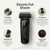 MANSCAPED The Chairman PRO Mens Foil Shaver - Two Interchangeable Blade Heads, SkinSafe Four-Blade Foil & Stubble Trimmer, Face Shaver, USB-C & Wireless Compatible Charging, Gentle on Neck Area view 2