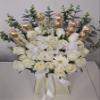 Chocolate Bouquet Cream1 Silk Flowers Gift Hamper view 1