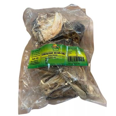 African Sun Stockfish Head-Cod, 400g