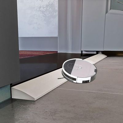 JYHHGDS Indoor Curb Ramps Plastic Ramps Door Ramp Threshold Ramps Non-Slip Solid Silicone Household Ramp Transition Strip For Cleaning Robot (Color : 1.2cm, Size : 60cm)