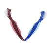 Didiseaon 8pcs Ergonomic Handle Denture Cleaning Brush Double Sided Soft Toothbrush for Denture view 2