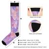 SKYSHU Mermaid Scale Compression Socks for Women Men(1 Pair), Non-Slip Circulation Knee High Stockings Long Tube Stocking for Running Cycling Travel Nurse Medical,20-30 mmHg view 3
