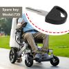 LT Easiyl 2pcs 739 Double Wheel Spare Key Replacement Keys Compatible with TGA Wheelchair Powerpack Duo Disabled and Elderly People Use Black view 2