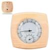 CNANRNANC Sauna Hygrothermometer, 140 mm Sauna Thermometer Hygrometer Wood, Sauna Room Accessories, Hygrometer Thermometer Sauna view 3