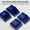 4 Pieces Professional A5-Style Dog Cat Grooming Animal Clipper Attachment Guard Guide Combs, 3mm, 6mm, 10mm, 13mm Compatible with Oster A5/A6 Andis AG BG Wahl KM 2/5/10 Series Pet Groomers (Blue) view 4