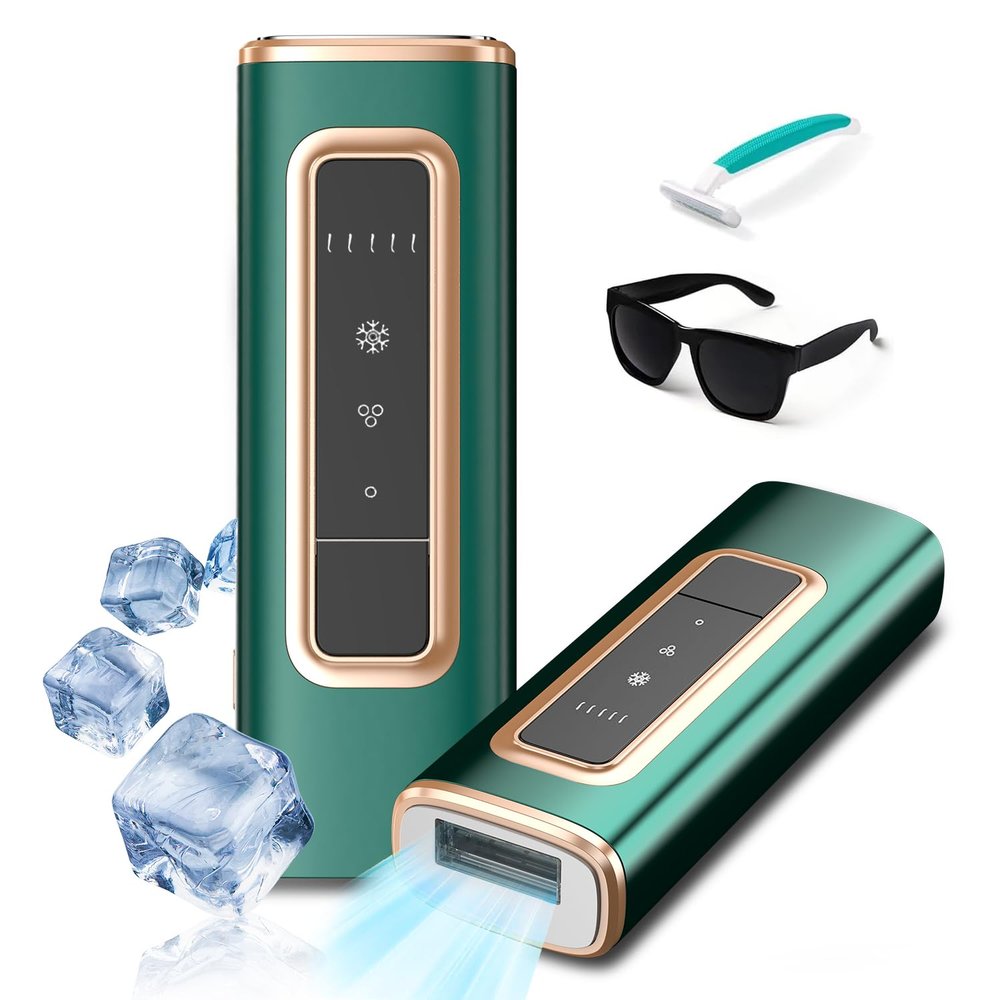 IPL Laser Hair Removal with Ice Cooling for Women and Men at Home,Infinite Flash,Painless epilator for face underarms arms Bikini line Legs