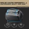 52B Series 5 Replacement Head Blades,Electric Shaver Replacement Head For Men,Wet & Dry Easily Attach For Braun Series 5 Electric Shaver,52B Electric Razor Head Part Foil & Cutter Black view 3