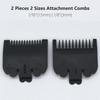 2 Pieces Professional Hair Clipper Guard Guide Attachment Combs, 1.5mm, 3mm, 1/16", 1/8", Compatible with Wahl Standard Full-Sized 8148 1919 8504 Magic Clip Hair Clippers (Gray) view 2