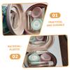 FOMIYES Travel-Friendly Organizer Case Holder Removal Tool and Mirror for Contacts Dust Storage view 4