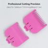2 Pieces Professional Hair Clipper Guard Guide Attachment Combs, 1.5mm, 3mm, 1/16", 1/8", Compatible with Wahl Standard Full-Sized 8148 1919 8504 Magic Clip Hair Clippers (Pink) view 4
