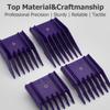 4 Pieces Professional A5-Style Dog Cat Grooming Animal Clipper Attachment Guard Guide Combs, 3mm, 6mm, 10mm, 13mm Compatible with Oster A5/A6 Andis AG BG Wahl KM 2/5/10 Series Pet Groomers (Purple) view 4