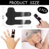 AZORFYX 2 PCS Finger Splint, For Broken Finger, Trigger Finger or Mallet Finger Finger Splints for Straighten Broken Bent Finger & Arthritis Pain Relieve view 2