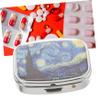 minkissy Tiny Metal Travel Case Portable Medicine Organizer Daily Pill Box Sealed Vitamin Container Day Pocket Organizer view 2
