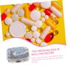 minkissy Tiny Metal Travel Case Portable Medicine Organizer Daily Pill Box Sealed Vitamin Container Day Pocket Organizer view 4