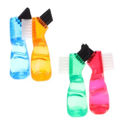FRCOLOR 4pcs Denture Toothbrush Hard Bristles Retainer Cleaner for Cleaning Teeth Gaps Interspace Brushes for Teeth