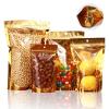 100 Pack Resealable Mylar Bags with Window for Food Storage,Stand Up Smell Proof Bags,Pouch Food Packaging Heat Seal Bags for Candy,Jewelry, Foil, Bulk (Gold, 5.9x9.05 inch) view 1