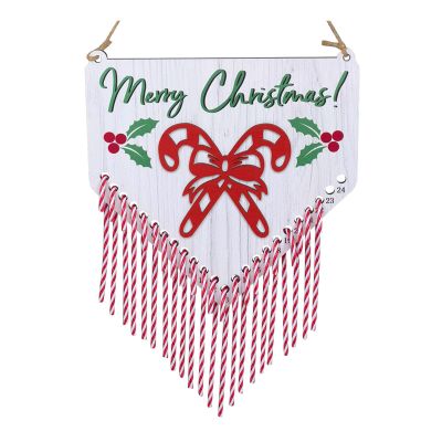 Zdprkqzvz Christmas Countdown Ornament Wood Banners Shape For Exciting Holiday Celebrations Party Ornaments