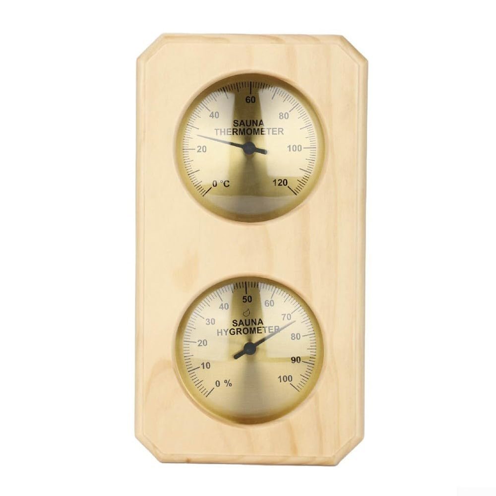 2 In 1 Wall Mounted Thermometer And Hygrometer For Maintaining Sauna Conditions Effectively