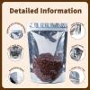 100pcs Resealable Mylar Bags with Window for Food Storage,Stand Up Smell Proof Bags,Pouch Food Packaging Heat Seal Bags for Candy,Jewelry, Foil, Bulk (Silver, 5.51x7.87 inch) view 2