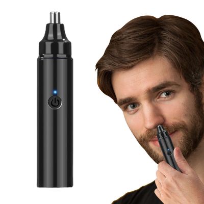 Rechargeable Nose Hair Trimmer, Ear and Nose Hair Trimmer, Edge 360 Rotating Hair Trimmer for Men and Women, 5.12 x 0.98 Inches