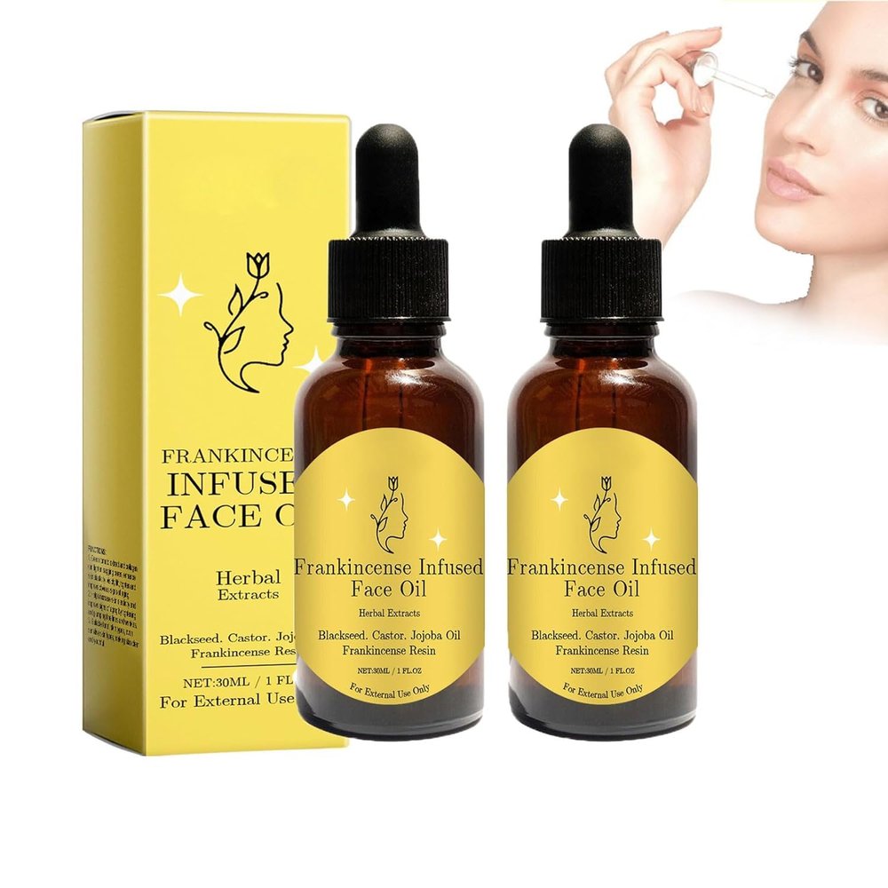Frankincense Resin Oil for Face, Frankincense Resin Infused Oil for Face,Anti-Aging Facial Moisturizer Cold Pressed Oils,Cold Pressed Serum,Cold Pressed Serum Hydrates Skin Hydrates Skin (2PC, Plant)