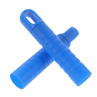 Didiseaon 2pcs Mop Handle End Caps Anti-Slip Grip and Hanging Hole, 25mm Diameter Blue Replacement Handles for Floor Cleaning Mops and Dustpan Rods, Suitable for Household and Commercial