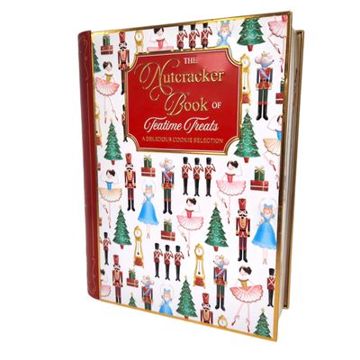 Teatime Treats Assorted Chocolate Cookie Selection Nutchracker Delicious Book Biscuit Tin Festive Gift Packaging