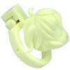 3D Resin Smooth Cartoon Chastity Cage Lock Male Chastity Device, Adjustable Base Ring 40-60mm, Lightweight (Light Green) view 2