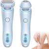 Dusk Razor for Women, Silky Glide Pro 3.0 Razor, 2 in 1 Painless Razor for Face, Legs, Underarms, Bikini Area. Rechargeable, Fast and Efficient, Gentle on Skin. Ideal for Women (Blue) view 1