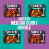 SHICKEN Medium Curry Box with 2 x SHICKEN Tikka Masala Curry & 2 x SHICKEN Balti Curry (350g each) | Plant Based Indian Ready Meals for Two | Chef Made Vegan Curry | Just Add Sundries! view 2