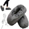 Electric Heating Shoes | Electric Heated Foot Warmer Slipper - USB Rechargeable Foot Heating Pad, Electric Plush Warming Shoes, Electric Heated Foot Warmer Slipper for Home view 1