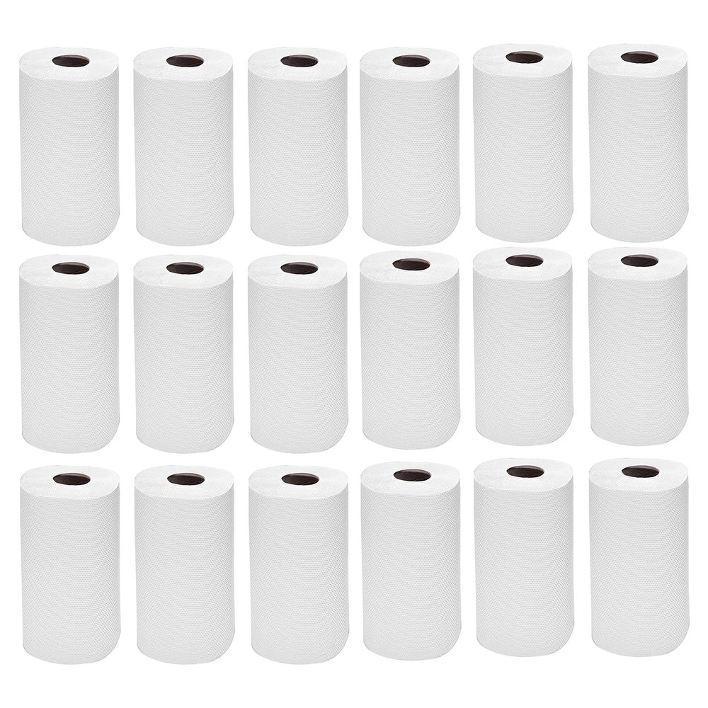 20 Rolls x 4000 Sheets White Kitchen Roll 2 Ply Strong & Absorbent Paper Towels Wiping Napkin for Kitchen Household Cleaning & Spills - Soft Durable & Disposable Ideal for Home, Restaurants & Catering