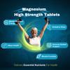 Magnesium 500mg Supplement 360 Vegan High Strength Tablets for Men & Women  Supports Muscle Function, Tiredness, Bones, Energy, Nervous System - Made in UK view 3