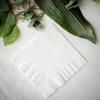 Tezraftaar 300 x Paper Napkins Disposable 40cm x 40cm 3Ply White Serviettes Tissue Paper for Catering Supply Tableware Weddings Christmas Birthday Parties view 4